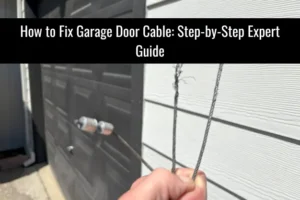 how to fix garage door cable guide
